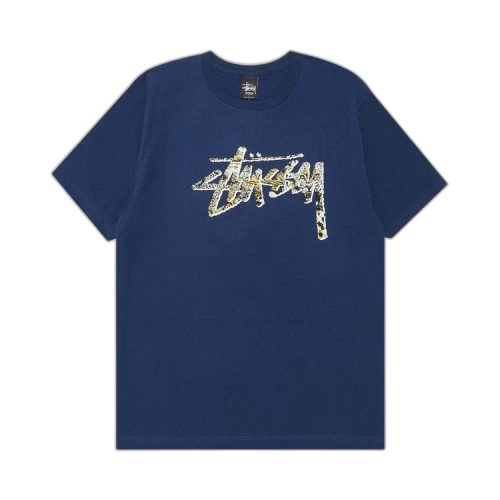 Stussy Cheetah Stock Tee 'Indigo'