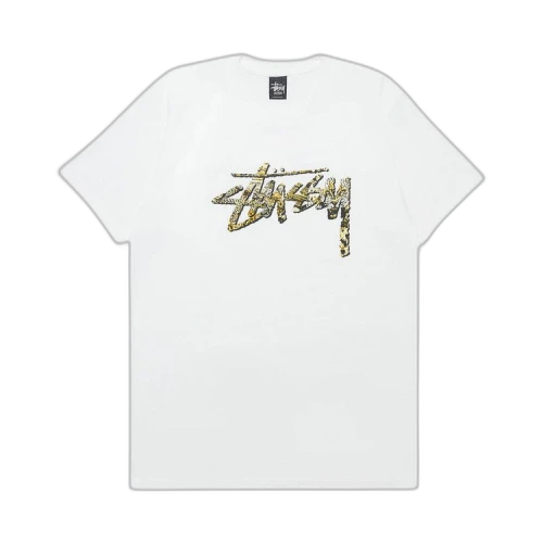Stussy Cheetah Stock Tee 'White'