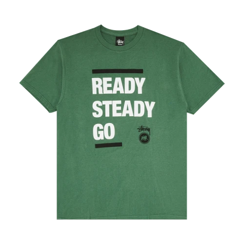 Stussy Ready Steady Go Tee 'Dark Green'