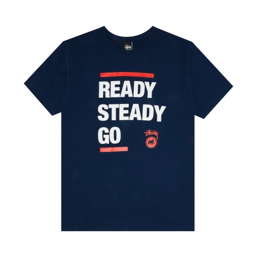Stussy Ready Steady Go Tee 'Indigo'
