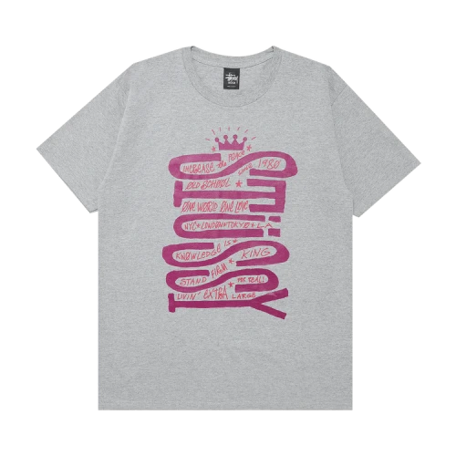 Stussy Sideways Tee 'Grey Heather'