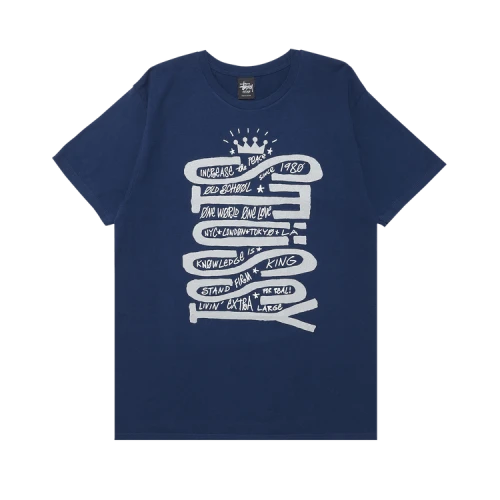 Stussy Sideways Tee 'Indigo'