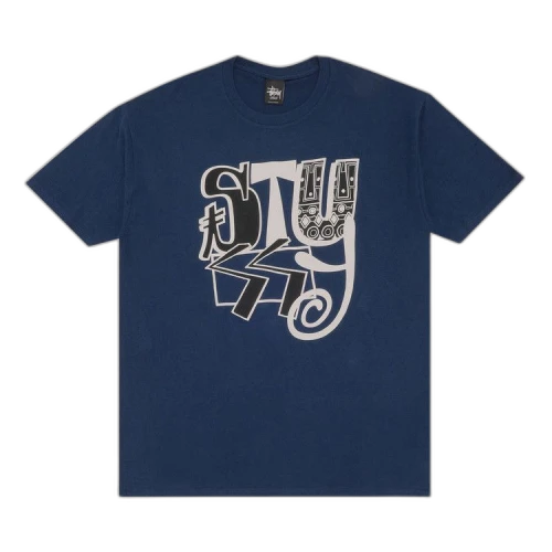 Stussy Mix Tee 'Indigo'