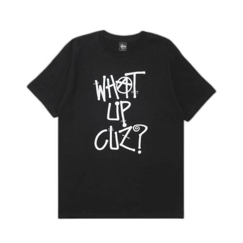Stussy What Up Cuz? Tee 'Black'