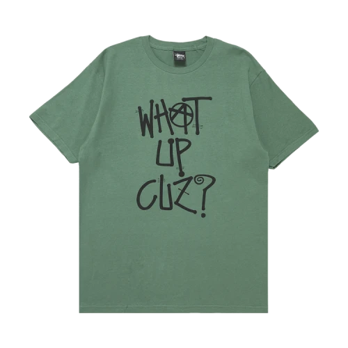 Stussy What Up Cuz? Tee 'Dark Green'