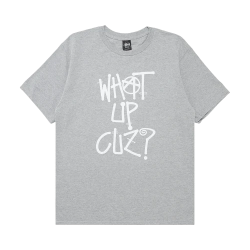 Stussy What Up Cuz? Tee 'Grey Heather'