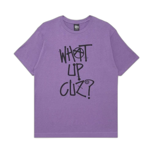 Stussy What Up Cuz? Tee 'Purple'