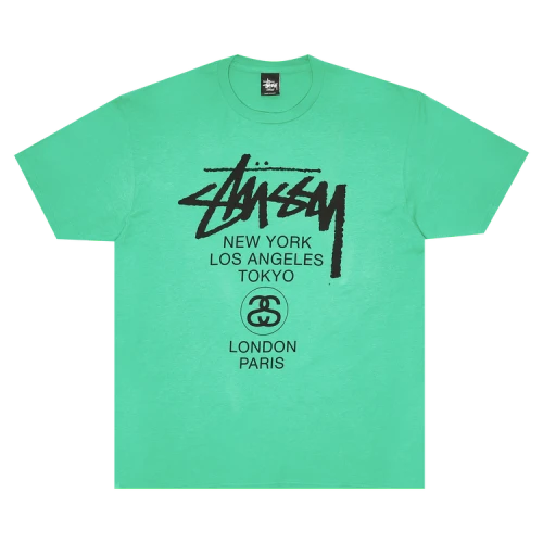 Stussy World Tour Tee 'Kelly'