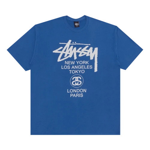 Stussy World Tour Tee 'Royal'