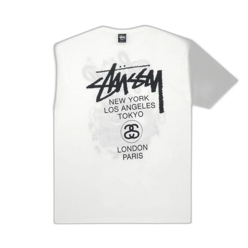Stussy World Tour Tee 'White/Purple'