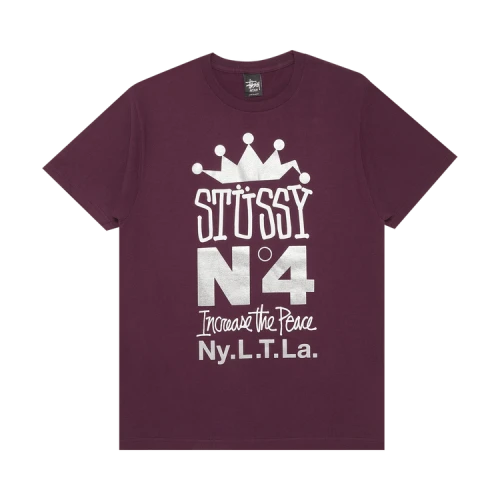 Stussy Crown Stack Tee 'Eggplant'