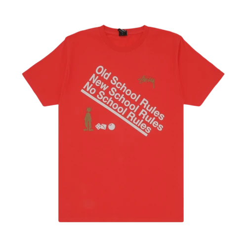 Stussy Rules Tee 'Red'