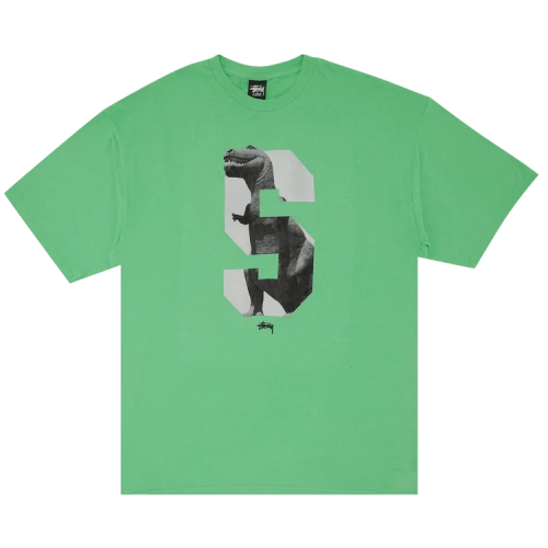 Stussy S Dino Tee 'Neon Green'