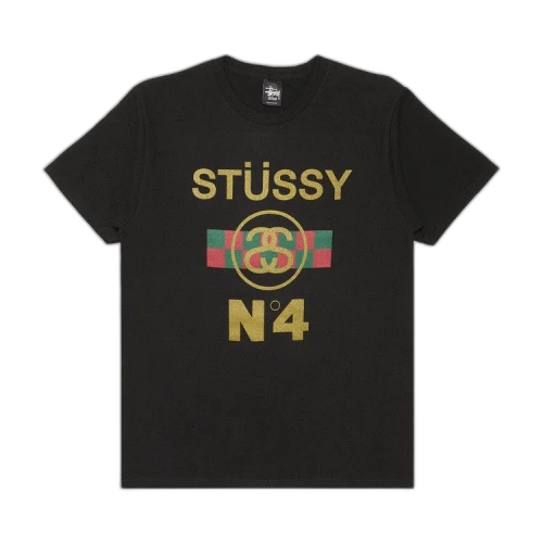 Stussy No.4 Check Tee 'Black'