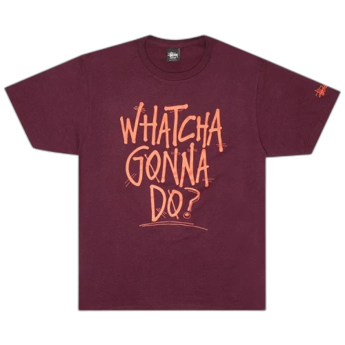 Stussy Watcha Gonna Do? Tee 'Eggplant'