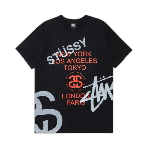 Stussy Big World Tour Tee 'Black'