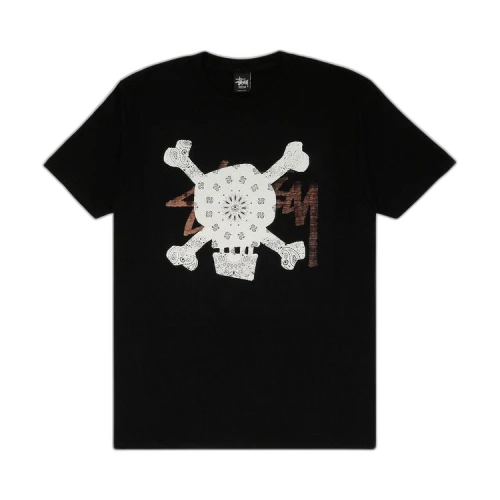 Stussy Paisley Skull Tee 'Black'