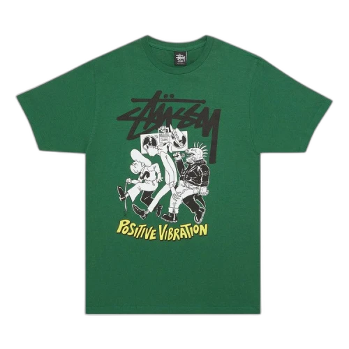Stussy Positive Vibration Tee 'Green'