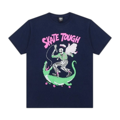 Stussy Skate Skeleton Tee 'Navy'