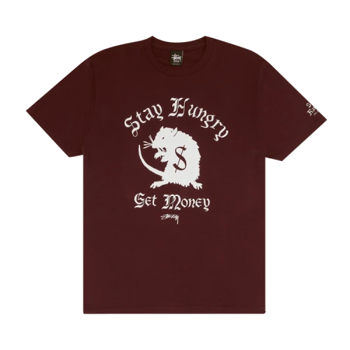 Stussy Stay Hungry Tee 'Eggplant'