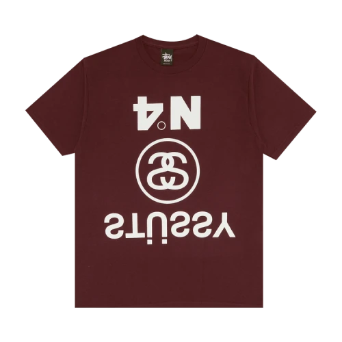 Stussy Upside Down Tee 'Eggplant'