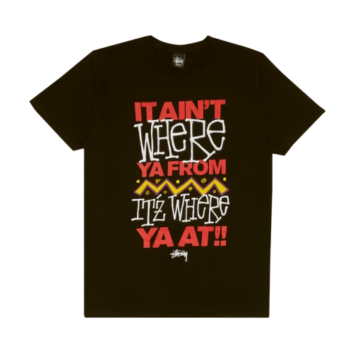 Stussy Where Ya From Tee 'Black'