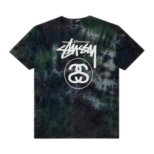 Stussy Stock Link Tie Dye Tee 'Green'