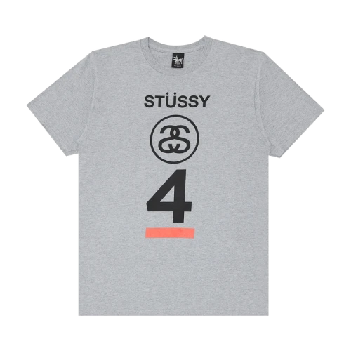 Stussy 4 Stack Tee 'Grey Heather'