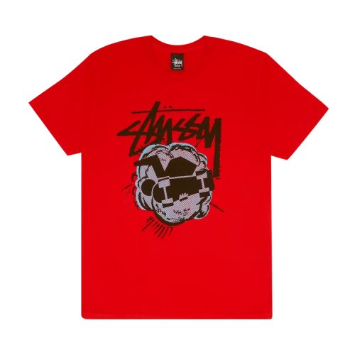 Stussy Pop Skateman Tee 'Brite Red'