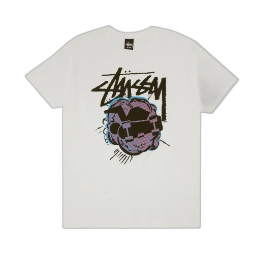 Stussy Pop Skateman Tee 'White'