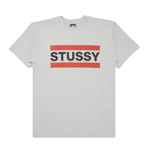 Stussy Bars Tee 'Grey Heather'