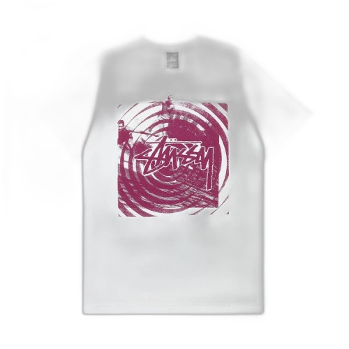 Stussy Surf Swirls Tee 'White/Purple'