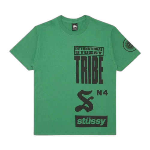 Stussy Tribe Stack Tee 'New Green'