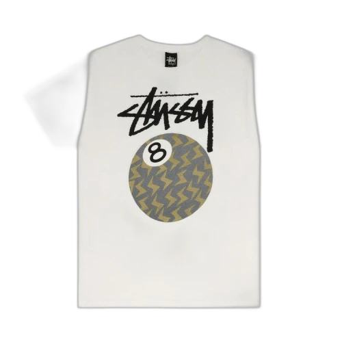 Stussy 8 Ball Bolt Tee 'White'
