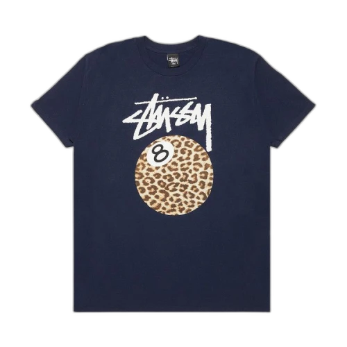 Stussy Cheetah 8 Ball Tee 'Navy'