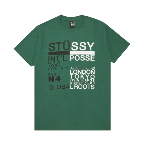 Stussy Divided Tee 'Dark Green'