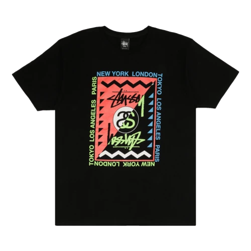 Stussy Zig Zag Frame Tee 'Black'