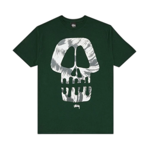 Stussy Brush Skull Tee 'Dark Green'