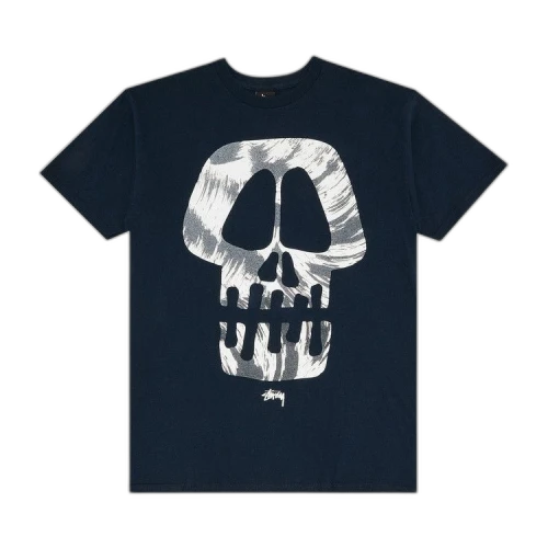 Stussy Brush Skull Tee 'Navy'