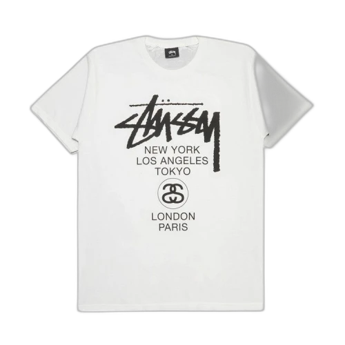 Stussy Diametric World Tour Tee 'White/Black'
