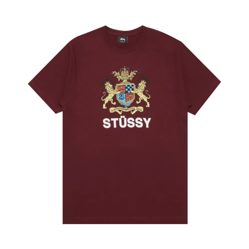 Stussy Lion Crest Tee 'Wine'