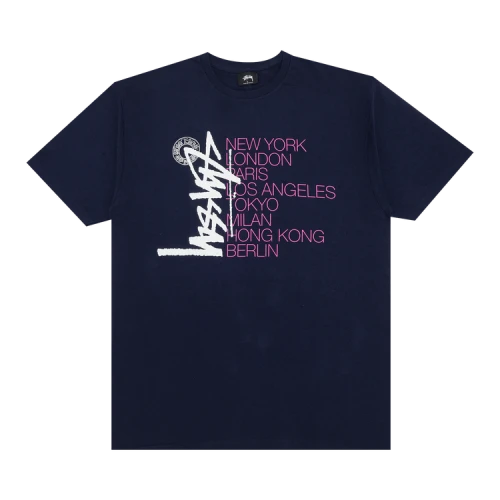 Stussy Buana Stack Tee 'Navy'