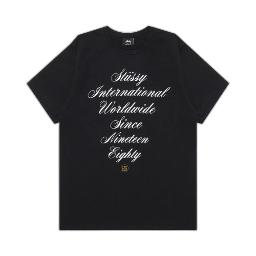 Stussy International Script Tee 'Black'