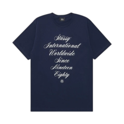 Stussy International Script Tee 'Navy'