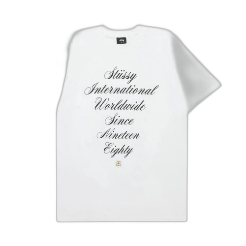 Stussy International Script Tee 'White'