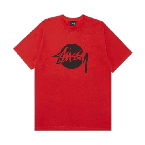 Stussy Circle Stock Tee 'Red'
