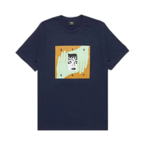 Stussy Hand Frame Tee 'Navy'