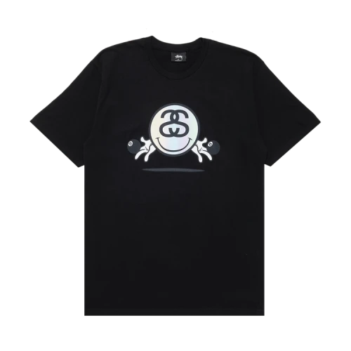Stussy Smiley Link Tee 'Black'