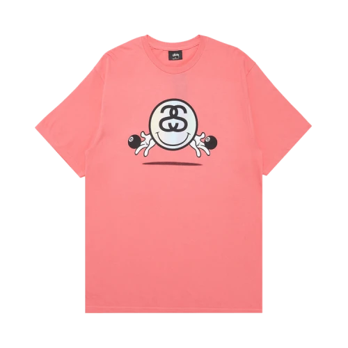 Stussy Smiley Link Tee 'Pink'
