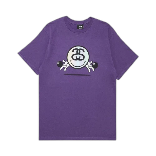 Stussy Smiley Link Tee 'Purple'